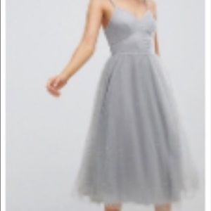 ASOS gray sparkly dress